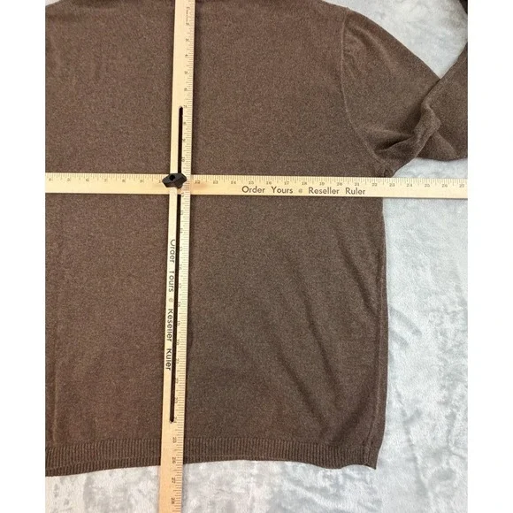 Banana Republic Sweater Men's XL Brown Cotton Cashmere Preppy Casual